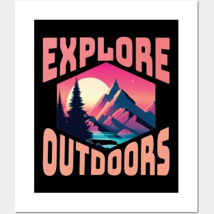 Explore outdoors Posters and Art